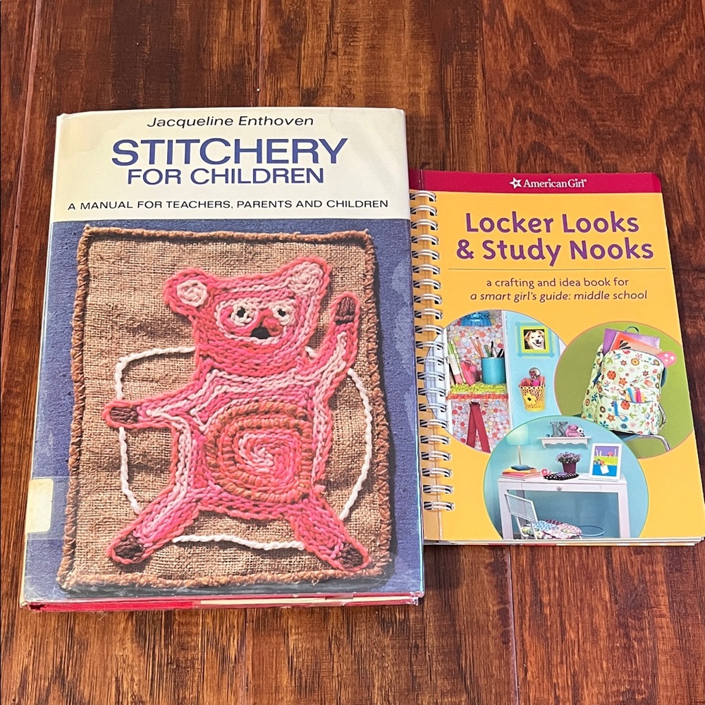 American Girl Locker Looks & Study Nooks and Stitchery for Children Books - Picture 1 of 5